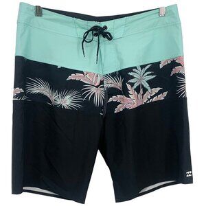 Billabong Men Tribong Pro Board Short Size 32 All Day Layback Swim Trunk Black